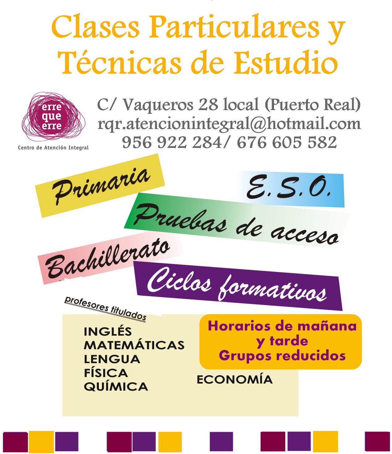 Clases particulares y Técnicas de estudio